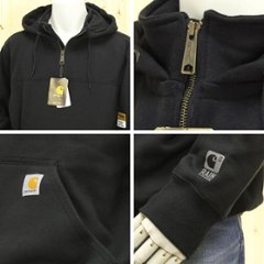 カーハート　100617　Carhartt 13オンス　スーパーヘビー フード付きモックスウェット 雨に強いレインディフェ画像