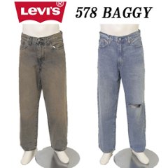 LEVI'S リーバイス 578 A4750 578 BAGGY バギー メンズ ジーパン ストリート スケボ  ゆったり 太め の画像