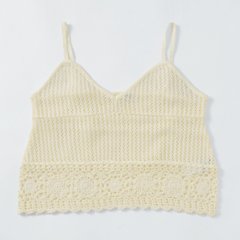 Something サムシング ST692 クロシェニット キャミソール レディース トップス 画像