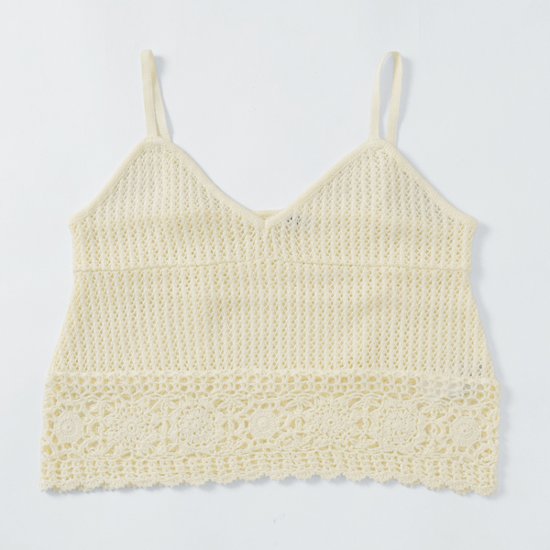 Something サムシング ST692 クロシェニット キャミソール レディース トップス 画像