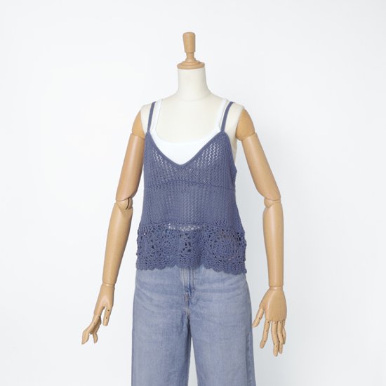 Something サムシング ST692 クロシェニット キャミソール レディース トップス 画像