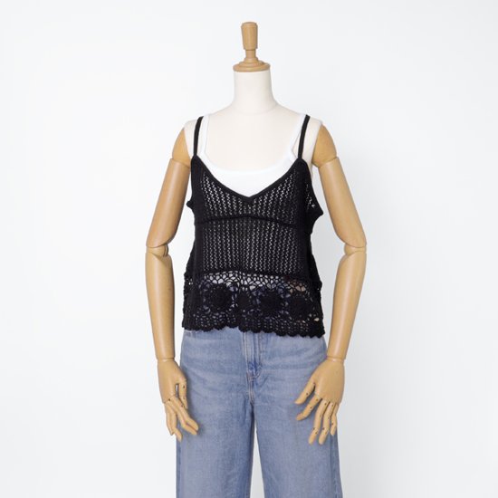 Something サムシング ST692 クロシェニット キャミソール レディース トップス 画像