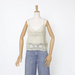 Something サムシング ST692 クロシェニット キャミソール レディース トップス 画像