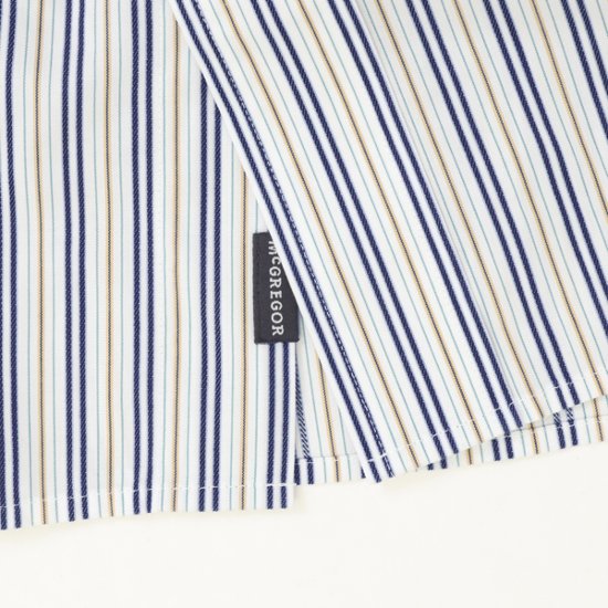 McGREGOR マクレガー EASY CARE　イージーケア ボタンダウンシャツ 111176101 シャツ メンズ 紳士 春服 ストライプ柄画像