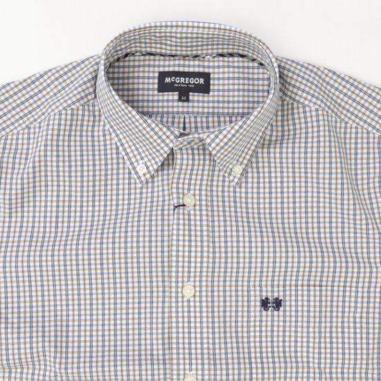 McGREGOR マクレガー EASY CARE　イージーケア ボタンダウンシャツ 111176101 シャツ メンズ 紳士 春服 ストライプ柄画像