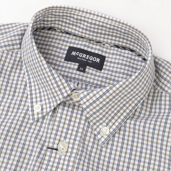 McGREGOR マクレガー EASY CARE　イージーケア ボタンダウンシャツ 111176101 シャツ メンズ 紳士 春服 ストライプ柄画像