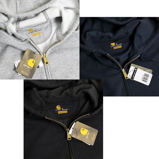 カーハート(Carhartt)K122　Zip　ジップモックパーカー、10.5オンスジップアップスウェトパーカー　画像