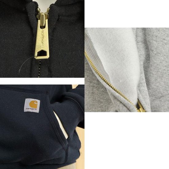 カーハート(Carhartt)K122　Zip　ジップモックパーカー、10.5オンスジップアップスウェトパーカー　画像