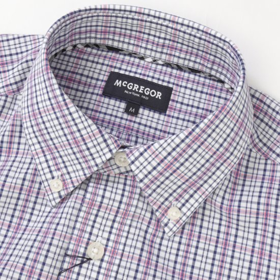 McGREGOR マクレガー EASY CARE　イージーケア ボタンダウンシャツ 111176101 シャツ メンズ 紳士 春服 ストライプ柄画像