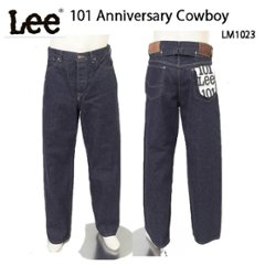 Lee 101 Anniversary Cowboy 101B LM1023 -100)Indigo blue Selvedge　Denim セルヴィチデニム　カーボーイパンツ　ボタンフライの画像