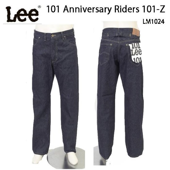 Lee 101 Anniversary Riders 101-Z ジッパーフライ LM1024 -100)Indigo  Selvedge　Denim セルヴィチデニム　ライダーズ ジップフライ画像