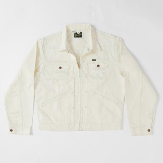 ラングラー Ｗrangler WM4024 318)ホワイト ジップフル オープン ジャケット レギュラーフィット Gジャン デニムジャケット 画像
