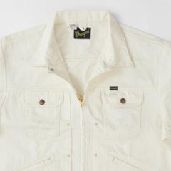 ラングラー Ｗrangler WM4024 318)ホワイト ジップフル オープン ジャケット レギュラーフィット Gジャン デニムジャケット 画像
