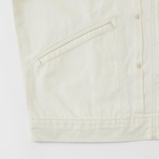 ラングラー Ｗrangler WM4024 318)ホワイト ジップフル オープン ジャケット レギュラーフィット Gジャン デニムジャケット 画像