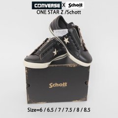 CONVERSE ONE STAR Z Schott コンバース ワンスターZ ショット 782-6190001 スニーカー ローカット コラボ 限定 スペシャルモデル 3370283の画像