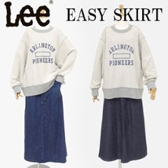 Lee リー レディース LL8036 スカート イージー ロング スカート 薄手  綿100％の画像