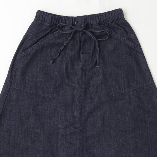 Lee リー レディース LL8036 スカート イージー ロング スカート 薄手  綿100％画像