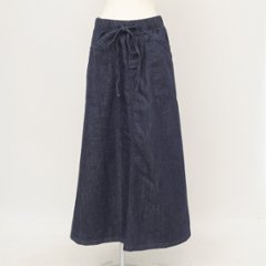 Lee リー レディース LL8036 スカート イージー ロング スカート 薄手  綿100％画像