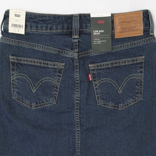 LADY LEVI'S 003Z6-0000 LOW MIDI SKIRT  レディース スカート 画像
