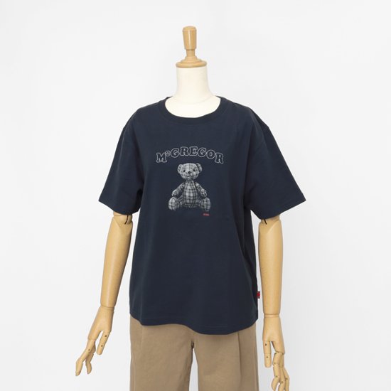 McGREGOR WOMENS 311725701 マクレガー レディース 半袖 夏 カジュアル Tシャツ マックベア プリントT画像