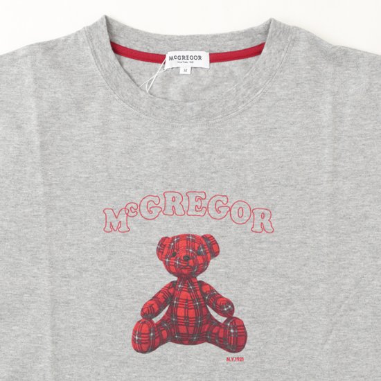 McGREGOR WOMENS 311725701 マクレガー レディース 半袖 夏 カジュアル Tシャツ マックベア プリントT画像