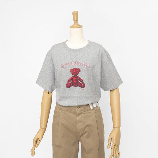 McGREGOR WOMENS 311725701 マクレガー レディース 半袖 夏 カジュアル Tシャツ マックベア プリントT画像