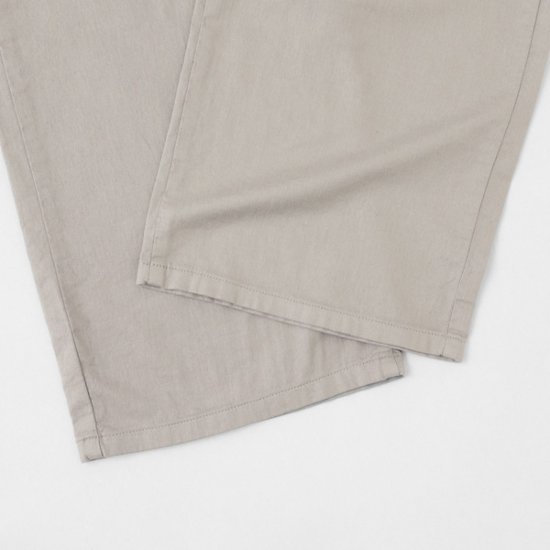 something サムシング SN765S ベルト付 タック ワイド レディース パンツ wide tuck きれいめ 股下短め 足元スッキリ画像