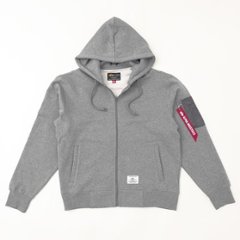 アルファ Alpha Industries 797-6131001 UTILITTY　POCKET FULL ZIP　PARKER　フルジップパーカー　裏起毛画像