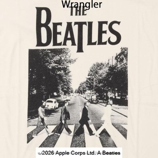 Wrangler ラングラー Beatles ビートルズ WT9042 アビー・ロードの伝説を刻んだ至高のフォトTシャツ。 【BEATLES】プリントTシャツ画像