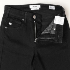 SOMETHING サムシング フレアパンツ ジーンズ デニム SKY31 脚長効果 ストレッチ フレア LISA レディース901ブラック画像