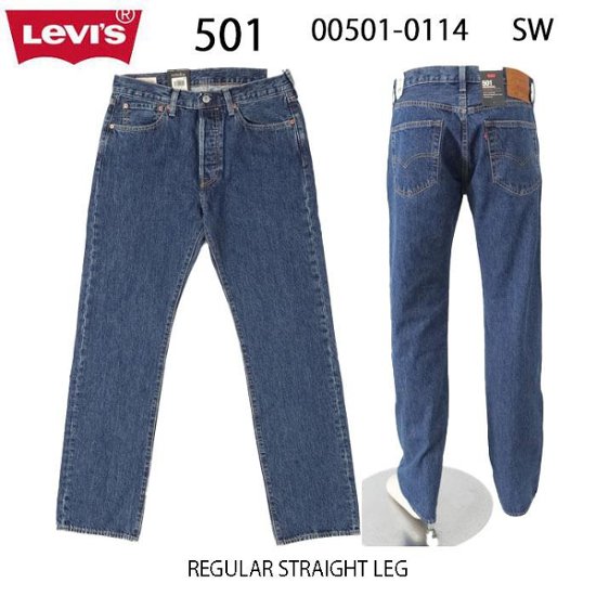 リーバイス LEVI'S PREMIUM Red Tab 501  00501-0114 SW）ストーンウォッシュ オリジナルボタンフライ　14oz Denim BigE 画像