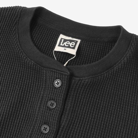 Lee リー LT3248 ヘンリーネック ロンティー ワッフル 長袖Tシャツ メンズTee Henlly Neck画像