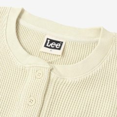 Lee リー LT3248 ヘンリーネック ロンティー ワッフル 長袖Tシャツ メンズTee Henlly Neck画像