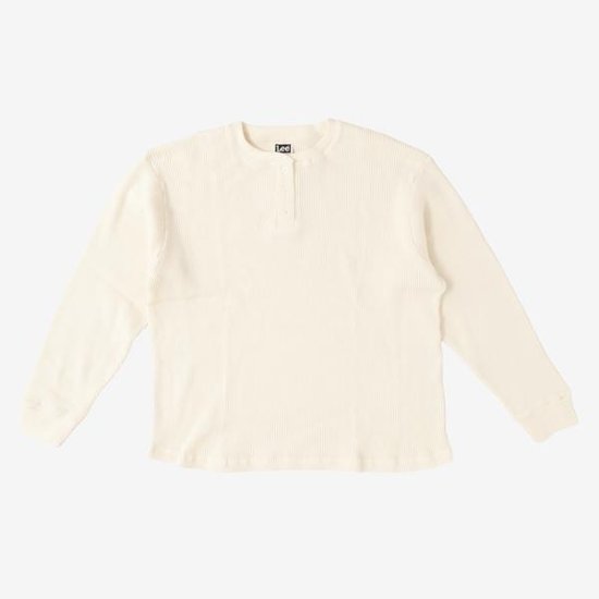 Lee リー LT3248 ヘンリーネック ロンティー ワッフル 長袖Tシャツ メンズTee Henlly Neck画像