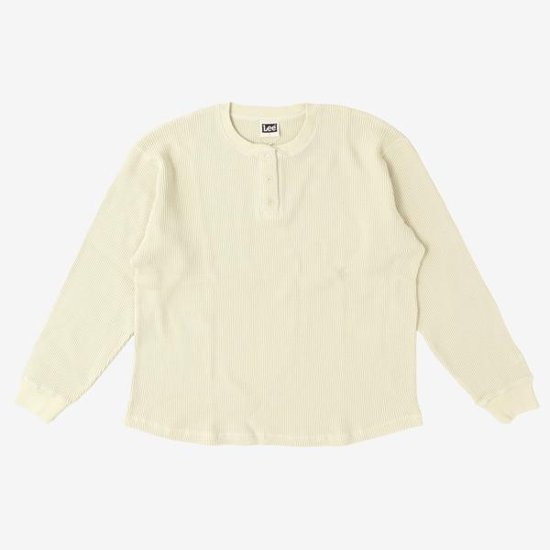 Lee リー LT3248 ヘンリーネック ロンティー ワッフル 長袖Tシャツ メンズTee Henlly Neck画像