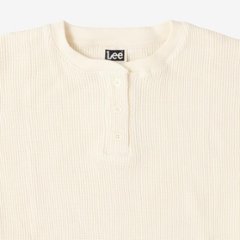Lee リー LT3248 ヘンリーネック ロンティー ワッフル 長袖Tシャツ メンズTee Henlly Neck画像