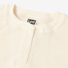 Lee リー LT3248 ヘンリーネック ロンティー ワッフル 長袖Tシャツ メンズTee Henlly Neck画像