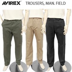 AVIREX 6126132 Trusers, Man, Field Pants (オフィサーパンツ） ノータク　トラウザーチノーズ　オフィサーパンツの画像
