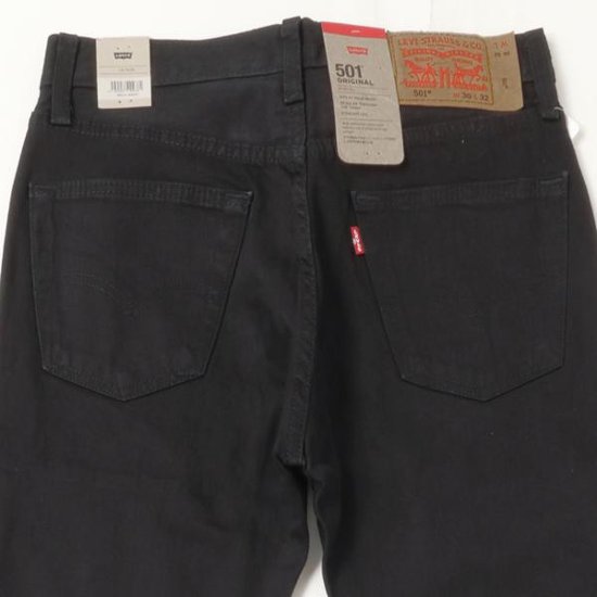 LEVI'S  Red Tab 501  オリジナルフィット 00501-2442　後染めブラック  オリジナルボタンフライ　13.5oz Denim Small e 画像