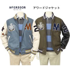  McGREGOR (マグレガー)メンズ 111136601 袖革アワードジャケット アワードジャケット アメカジ レザー  袖革 スタジャンの画像