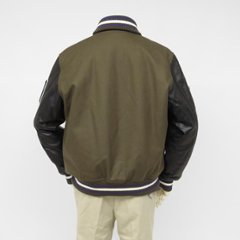  McGREGOR (マグレガー)メンズ 111136601 袖革アワードジャケット アワードジャケット アメカジ レザー  袖革 スタジャン画像