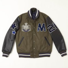  McGREGOR (マグレガー)メンズ 111136601 袖革アワードジャケット アワードジャケット アメカジ レザー  袖革 スタジャン画像