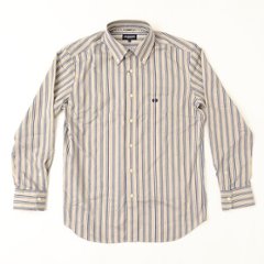 McGREGOR マクレガー EASY CARE　イージーケア ボタンダウンシャツ 111176601　51）BEIGE シャツ メンズ 紳士 春服 ストライプ柄画像