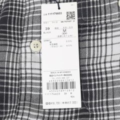 McGREGOR マクレガーレギュラーソフトオンブレチェックシャツシャツ 111176603 39)Black メンズ 紳士 秋春冬　長袖シャツ ワークシャツ画像