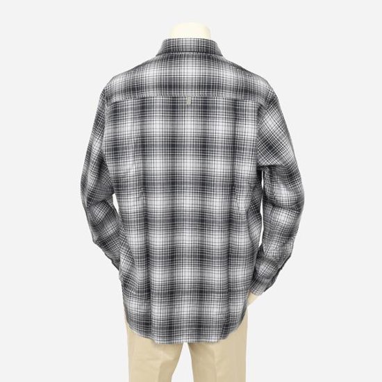 McGREGOR マクレガーレギュラーソフトオンブレチェックシャツシャツ 111176603 39)Black メンズ 紳士 秋春冬　長袖シャツ ワークシャツ画像