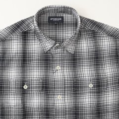 McGREGOR マクレガーレギュラーソフトオンブレチェックシャツシャツ 111176603 39)Black メンズ 紳士 秋春冬　長袖シャツ ワークシャツ画像