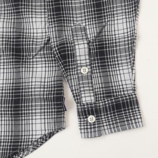 McGREGOR マクレガーレギュラーソフトオンブレチェックシャツシャツ 111176603 39)Black メンズ 紳士 秋春冬　長袖シャツ ワークシャツ画像