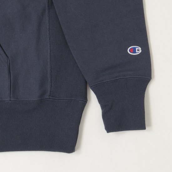 Champion　C3-Y132 リバースウィーブ フーデッドスウェットシャツ、メンズ、トレーニングウェア画像