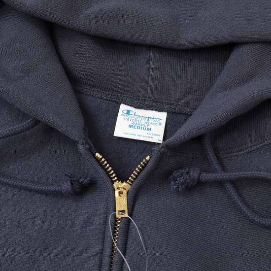 Champion　C3-w134 リバースウィーブ　ジップフーデッドスウェットシャツ 裏起毛　秋冬画像