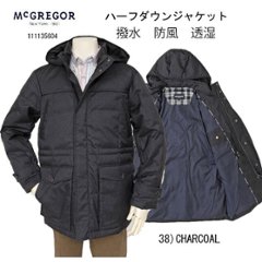 40%OFF SALE マックレガー  撥水 防風 透湿 ハーフダウンジャケット メンズ 111135604 ダウンブルゾン ダウンジャンバー 　ダウンコート　メンズジャケットの画像